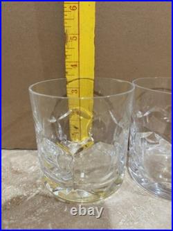 Vintage Atlantis Portugal Crystal Decanter 4 Whiskey Glasses 5 Pc Bar Set