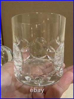 Vintage Atlantis Portugal Crystal Decanter 4 Whiskey Glasses 5 Pc Bar Set