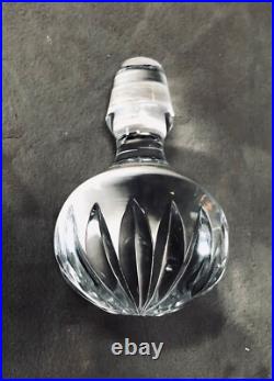 Vintage/Atq. Lead Crystal Decanter w Stopper Alcohol Cut Glass Carafe With Lid