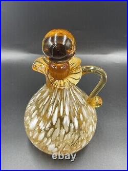 Vintage Austrian decanter with topper