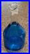 Vintage-BLENKO-486-Overlay-BLUE-Glass-DECANTER-NO-STOPPER-01-pv