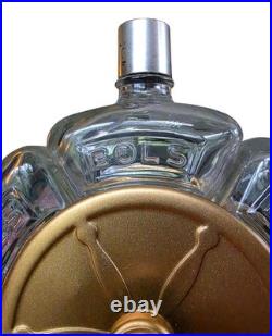Vintage BOLS Revolving 6 Decanter Liquor Carousel MCM Bar Set Made in France
