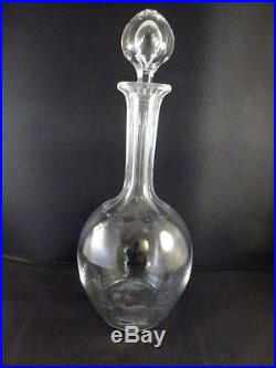 Vintage Baccarat Crystal 11.5 Decanter With Faceted Neck