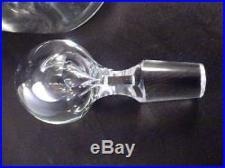 Vintage Baccarat Crystal 11.5 Decanter With Faceted Neck