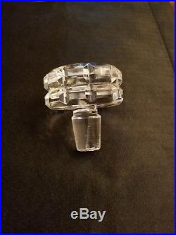 Vintage Baccarat Crystal Canterbury Decanter Bottle Orig Talleyrand Stopper