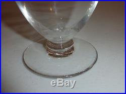 Vintage Baccarat Crystal Etched Footed Decanter For Croizet