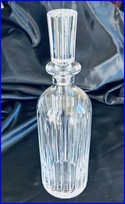 Vintage Baccarat Crystal France Harmonie Whiskey Decanter with Stopper Signed