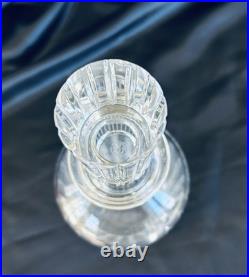 Vintage Baccarat Crystal France Harmonie Whiskey Decanter with Stopper Signed