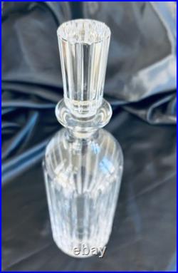 Vintage Baccarat Crystal France Harmonie Whiskey Decanter with Stopper Signed