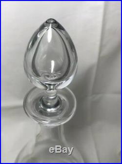 Vintage Baccarat France Montaigne Optic Decanter and Stopper 12