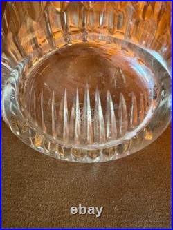Vintage Baccarat French Crystal Decanter w Stopper Signed Etched Cut Glass