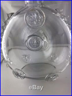 Vintage Baccarat Remy Martin Louis XIII Fleur De Lis Crystal Decanter