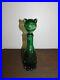 Vintage-Bar-14-3-4-High-Green-Cat-Kitten-Glass-Wine-Bottle-Decanter-Empty-01-dq