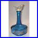 Vintage-Belgium-Decanter-1940s-Caribbean-Blue-Glass-With-Heavy-Glass-Bird-Cork-S-01-gm