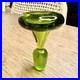 Vintage-Blenko-49-Olive-Kiwi-Green-Crackle-Glass-Pinched-Decanter-Stopper-MCM-01-qtig