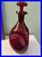Vintage-Blenko-49-Pinched-Decanter-With-Stopper-In-Ruby-Red-Early-Production-01-exy