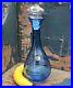 Vintage-Blenko-Art-Glass-Blue-Hand-Blown-Ribbed-Genie-Decanter-w-Clear-Stopper-01-uknz