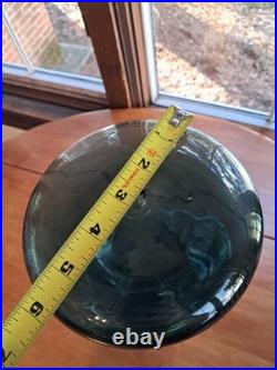 Vintage Blenko Art Glass Mushroom Decanter NO Stopper Lid Vase 13