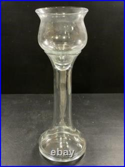 Vintage Blenko Clear Glass Decanter With Stopper. 23.5