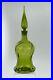 Vintage-Blenko-Glass-6811-Decanter-in-Olive-Green-Joel-Myers-Design-01-oww
