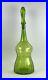Vintage-Blenko-Glass-6954-Decanter-in-Olive-Green-Joel-Myers-Design-01-gje