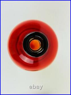 Vintage Blenko Glass 7118 Decanter in Tangerine Uncommon Nickerson Design