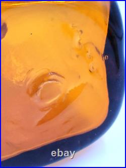 Vintage Blenko Glass 7915s Textured Wheat Barnwood Collection Decanter Vintage Blenko Glass 7915s Textured Wheat Barnwood Collection Decanter