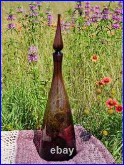Vintage Blenko Glass 920L Purple Amethyst Decanter