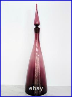 Vintage Blenko Glass 920L Purple Amethyst Decanter