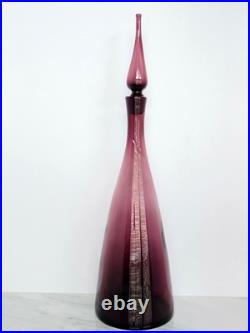 Vintage Blenko Glass 920L Purple Amethyst Decanter