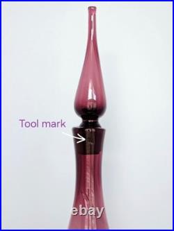 Vintage Blenko Glass 920L Purple Amethyst Decanter
