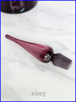 Vintage Blenko Glass 920L Purple Amethyst Decanter