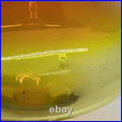 Vintage Blenko Glass Decanter 6212 Tangerine Amberina Wayne Husted MCM 1960s