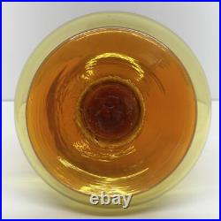 Vintage Blenko Glass Decanter 6212 Tangerine Amberina Wayne Husted MCM 1960s