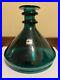 Vintage-Blenko-Glass-Decanter-8611-Emerald-Green-No-Stopper-01-bv