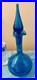 Vintage-Blenko-Glass-Decanter-In-Turquoise-Crackle-13-high-Withstopper-01-olv