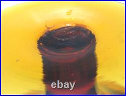 Vintage Blenko Glass Decanter NO Stopper # 6212 Amber 11 3/4 Tall