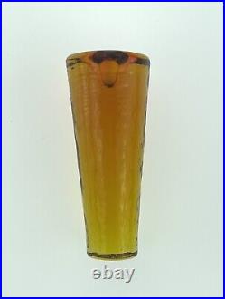 Vintage Blenko Handmade Glass 6123M Decanter in Tangerine Husted MCM Design