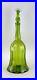 Vintage-Blenko-Handmade-Glass-6934-Bell-Decanter-in-Olive-Joel-Myers-MCM-Design-01-lct