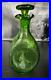 Vintage-Blenko-Pinched-Crackle-Glass-Decanter-Bottle-Green-MCM-10-3-4-01-fc