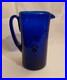 Vintage-Blown-Cobalt-1970-s-Glass-8-5-X-7-Decanter-Pitcher-with2-Buttons-No-Chips-01-djdi
