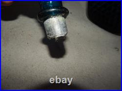 Vintage Blue Glass Genie Bottle Wine Bottle Decanter Italy Estate Find