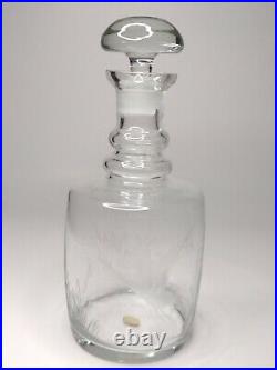 Vintage Bohemia Crystal Decanter & Glasses Set Etched Mallard Duck Design