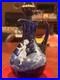 Vintage-Bohemia-Glass-Cobalt-Mary-Gregory-Cruet-Oil-Bottle-Decanter-Stopper-6-5-01-vrgy