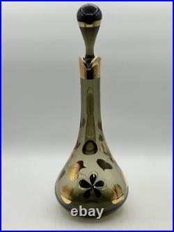 Vintage Bohemian 1950's Ludwig Moser & Sons Glass Decanter and Wine Glass Set Vintage Bohemian 1950's Ludwig Moser & Sons Glass Decanter and Wine Glass Set