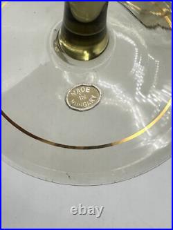 Vintage Bohemian 1950's Ludwig Moser & Sons Glass Decanter and Wine Glass Set