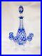 Vintage-Bohemian-Blue-Cut-to-Clear-Decanter-and-Liquor-6-Glasses-01-id