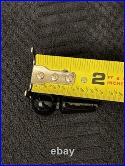 Vintage Bohemian Crystal Cut Glass DecantersBlack StoppersSet Of 3