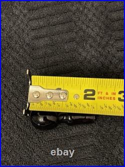 Vintage Bohemian Crystal Cut Glass DecantersBlack StoppersSet Of 3