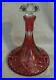 Vintage-Bohemian-Glass-Cut-to-clear-Cranberry-Ships-Decanter-9-75-01-ed